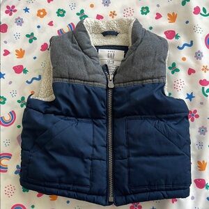 GAP Navy and Charcoal Baby Vest